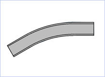 3" I-Beam Single Vertical Curve, 8'-0" Radius, 30 Degree — part 17699