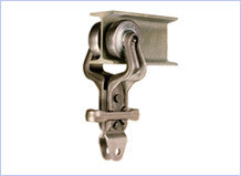 4" Trolley with "H" Attach & Hardware - 8" Drop — part 213165