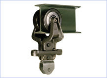 6" Trolley with "H" Attach & Hardware - 10" Drop — part 230022