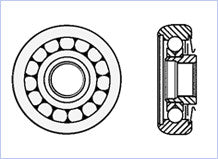 (1) 15957 - 6" Wheel with (1) 8249 Cap — part 241062